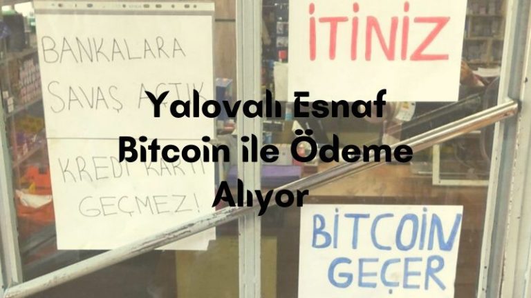 Yalovalı Esnaf Bitcoin ile Ödeme Alıyor