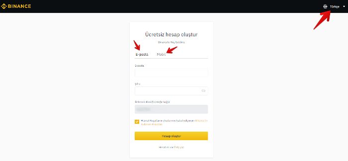 Binance’te Nasıl Hesap Açılır? Binance’te Nasıl Hesap Açılır?